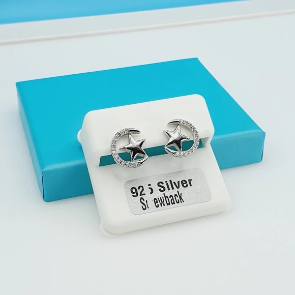 "925 Sterling Silver CZ Beautiful Earrings for Women, 1USPAR4224 - Picture 6 of 10